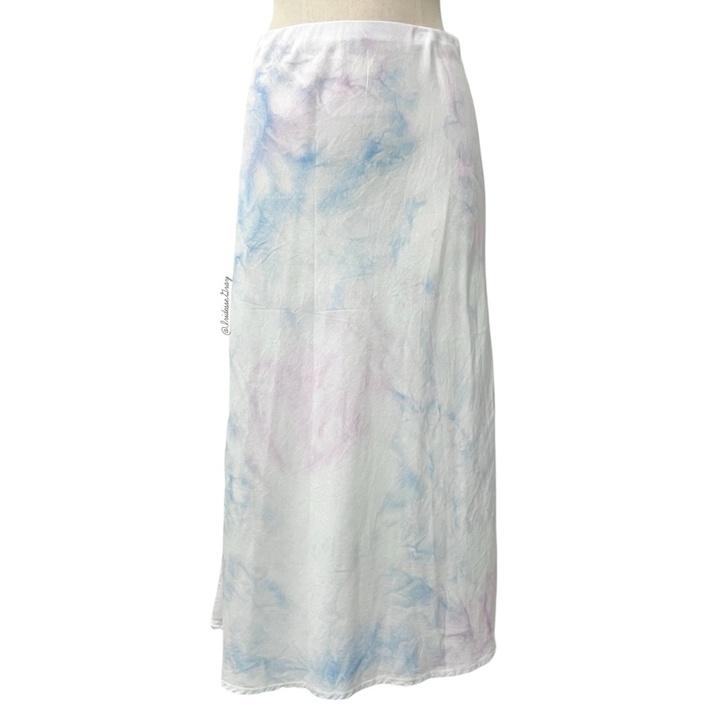 Bella Dahl- Light Tie Dye Tencel Midi Skirt Size Small.